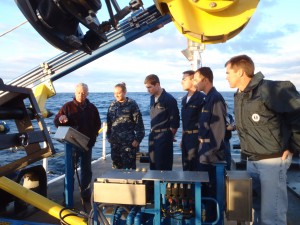 Midshipmen aboard the USNS Henson